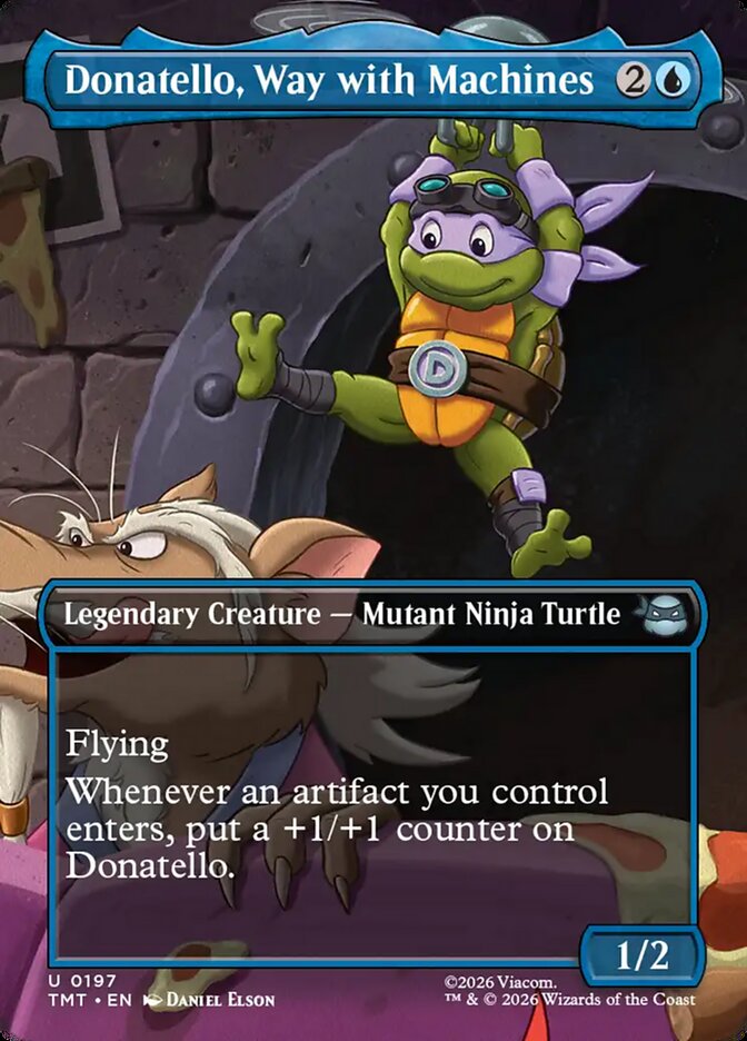 Donatello, Way with Machines 197 - Teenage Mutant Ninja Turtles MTG card