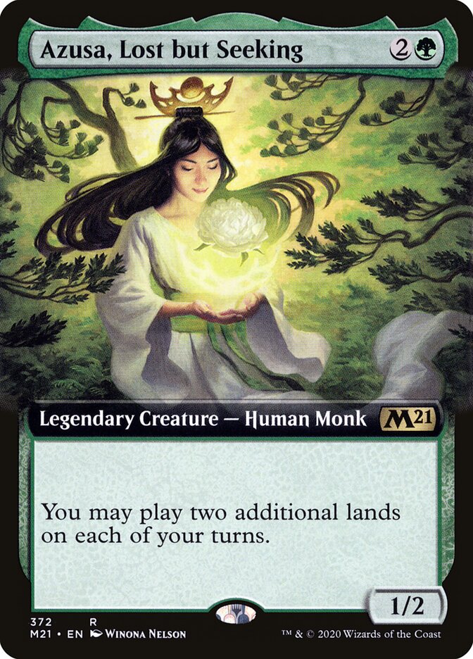 Azusa, Lost but Seeking 372 - Core Set 2021 MTG card