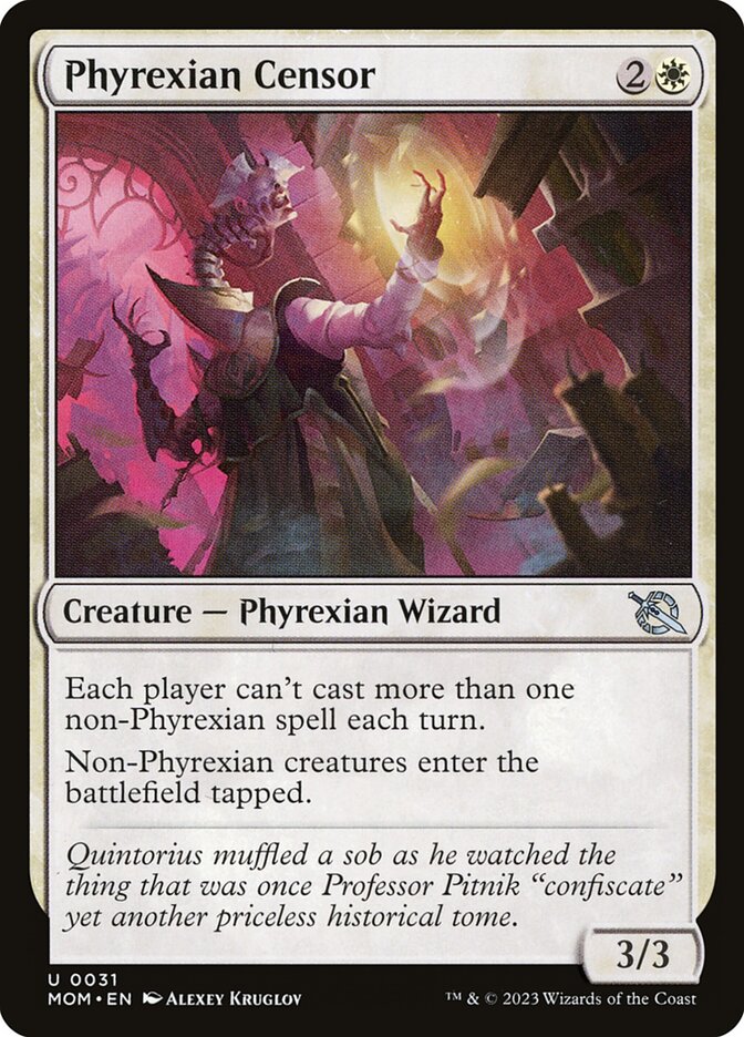 Phyrexian Censor 31 - March of the Machine MTG card