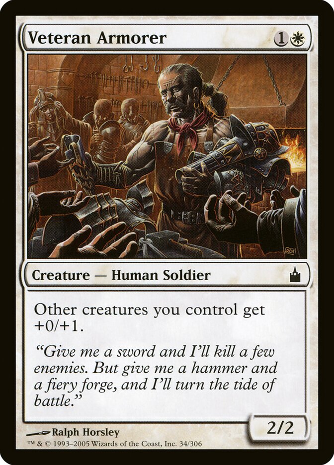 Veteran Armorer 34 - Ravnica: City of Guilds MTG card