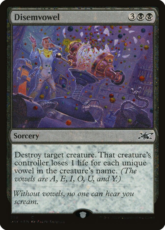 Disemvowel 357 - Unfinity MTG card