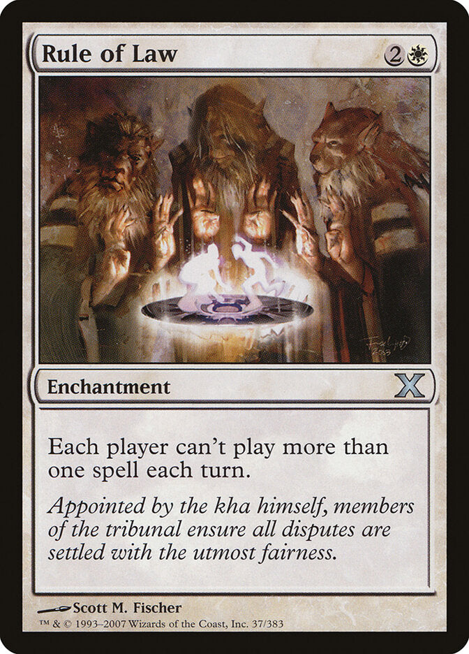 Rule of Law 37 - Tenth Edition MTG card