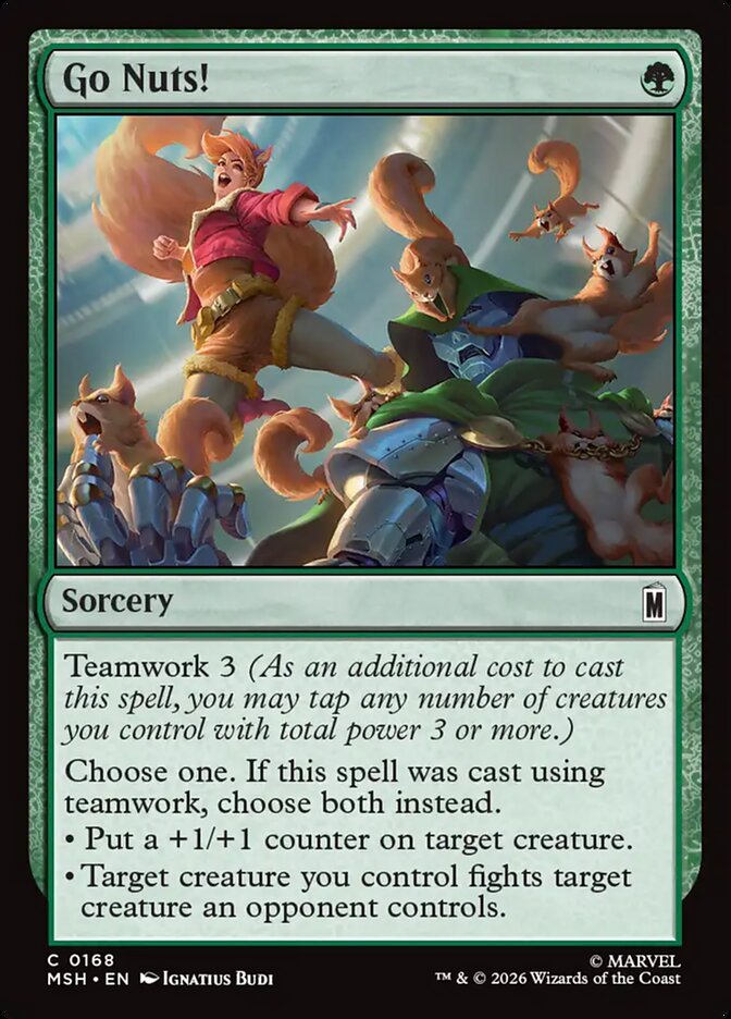 Go Nuts! 168 - Marvel Super Heroes MTG card