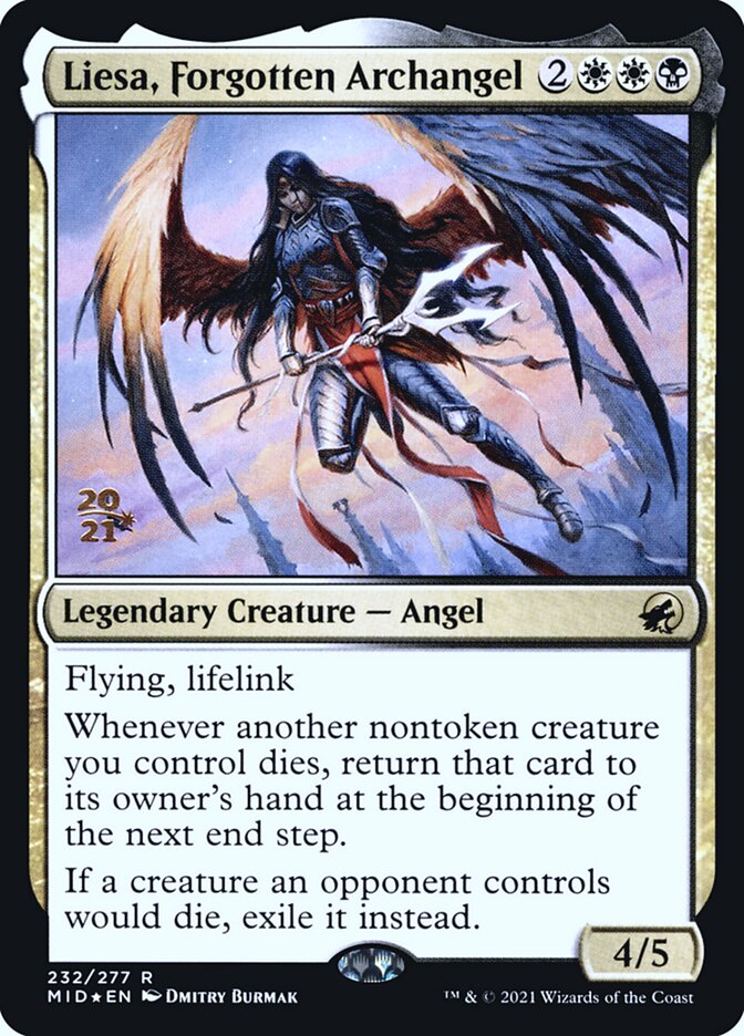 Liesa, Forgotten Archangel 232s - Innistrad: Midnight Hunt Promos MTG card