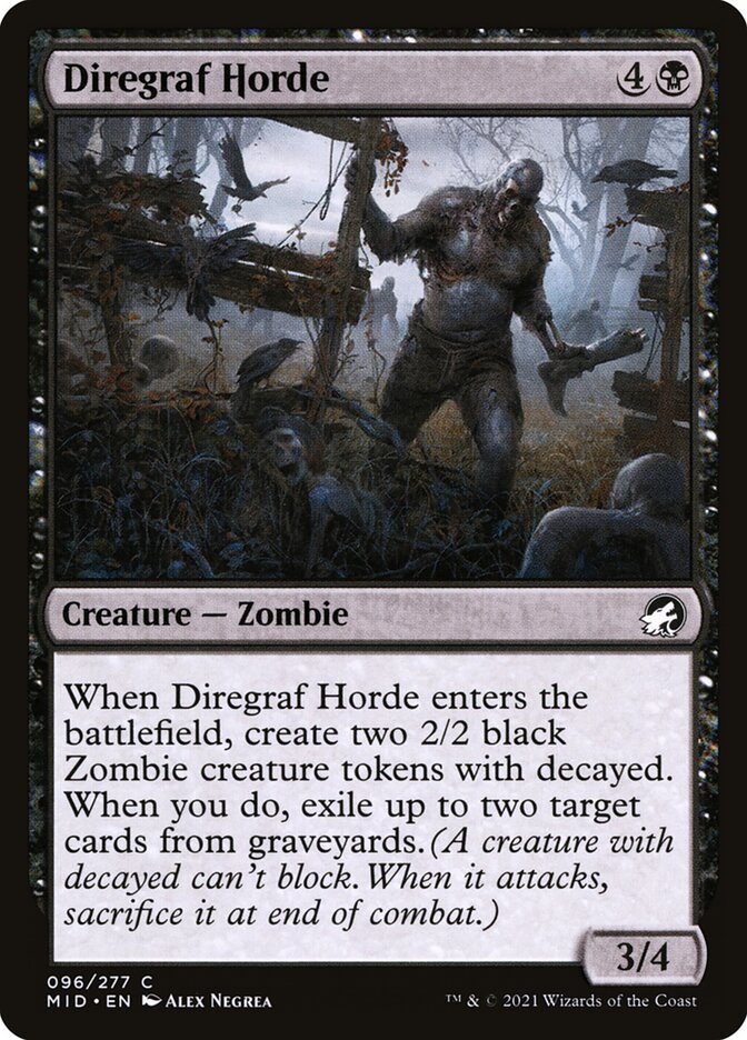 Diregraf Horde 96 - Innistrad: Midnight Hunt MTG card