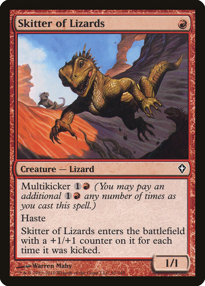 Skitter of Lizards 91 - Worldwake MTG card