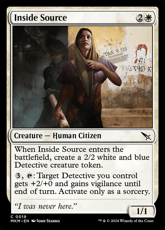 Inside Source 19 - Murders at Karlov Manor MTG card