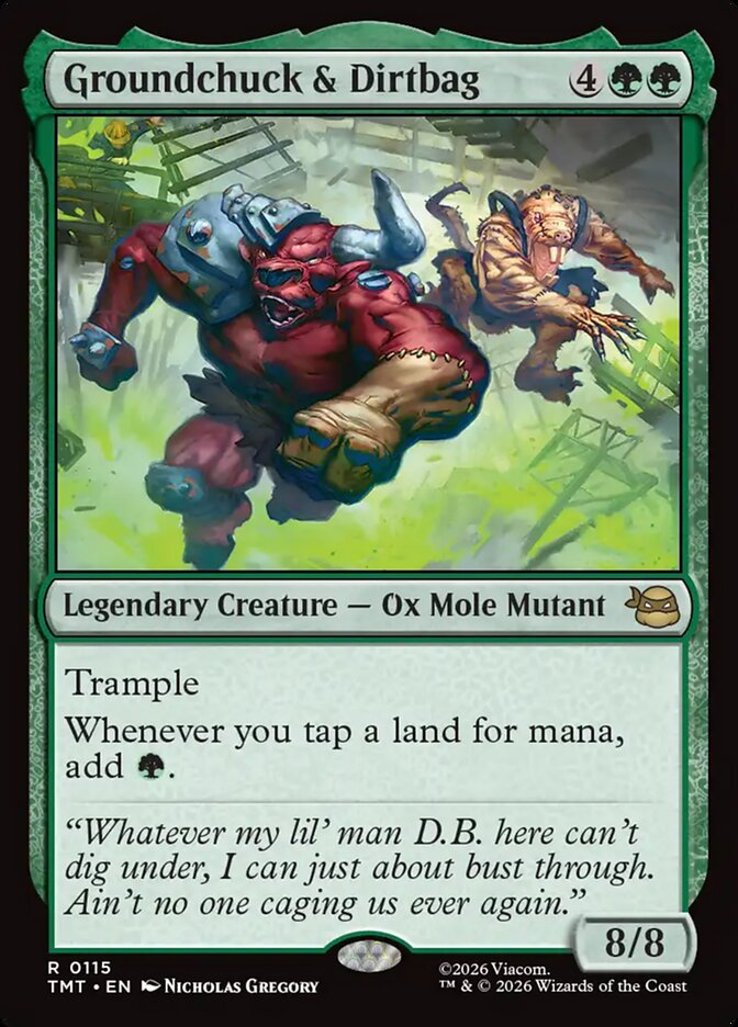 Groundchuck & Dirtbag 115 - Teenage Mutant Ninja Turtles MTG card
