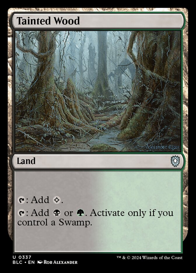 Tainted Wood 337 - Bloomburrow Commander MTG card