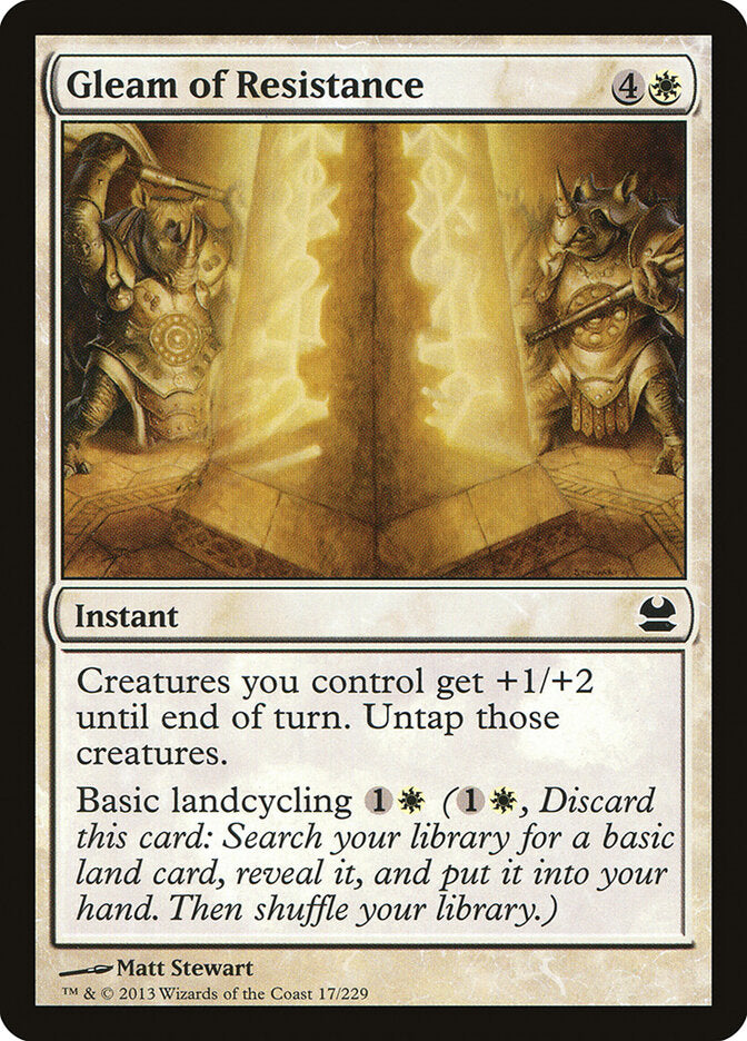 Gleam of Resistance 17 - Modern Masters MTG card