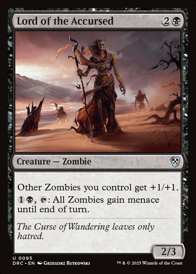 Lord of the Accursed 95 - Aetherdrift Commander MTG card