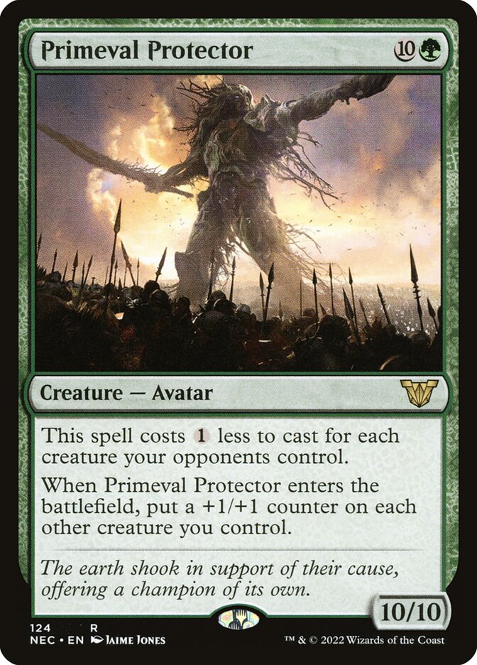 Primeval Protector 124 - Neon Dynasty Commander MTG card