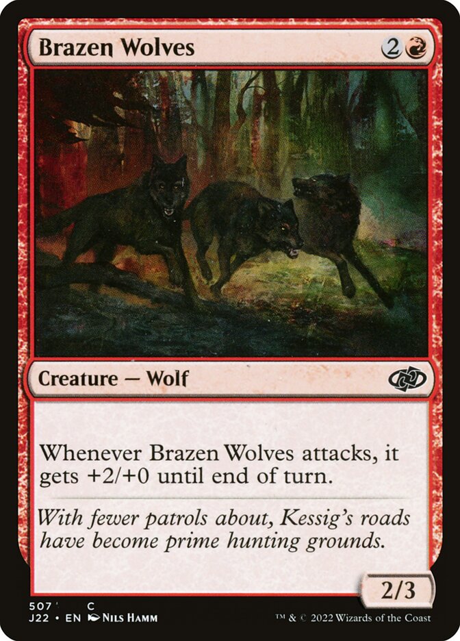 Brazen Wolves 507 - Jumpstart 2022 MTG card