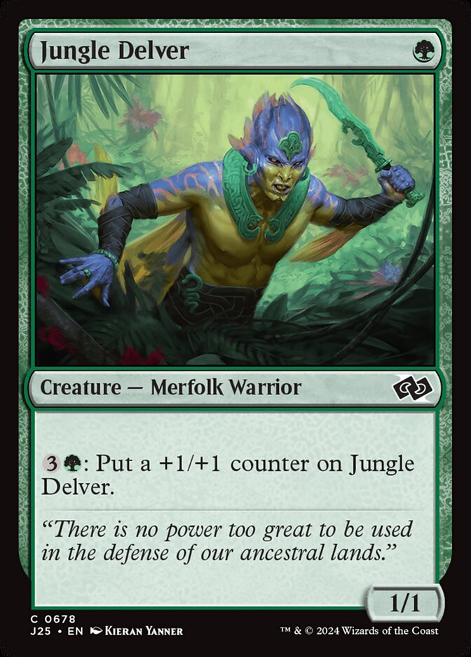Jungle Delver 678 - Foundations Jumpstart MTG card