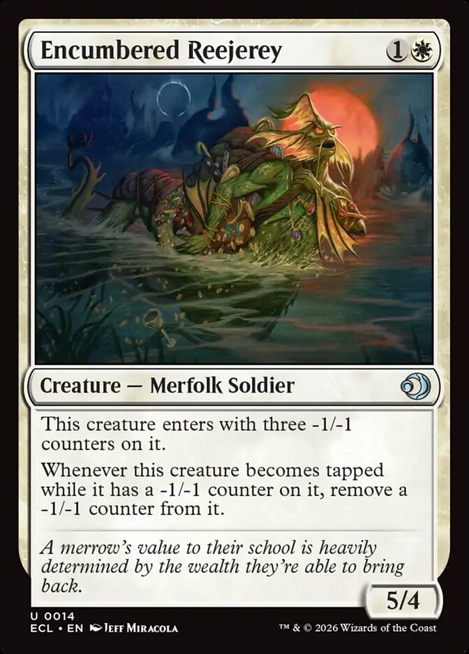 Encumbered Reejerey 14 - Lorwyn Eclipsed MTG card