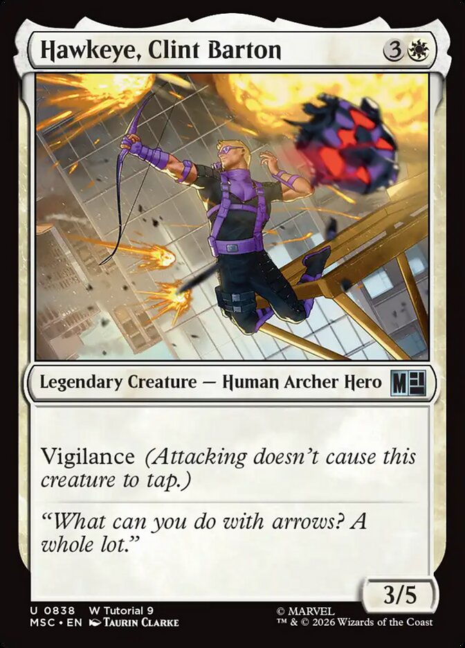 Hawkeye, Clint Barton 838 - Marvel Super Heroes Commander MTG card