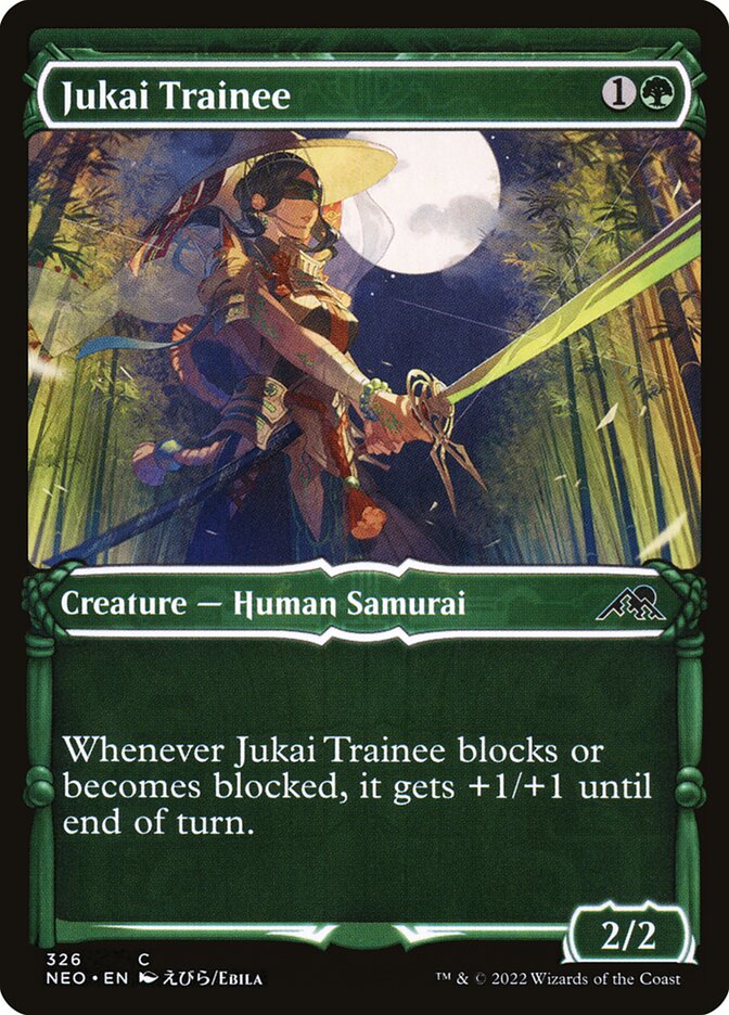 Jukai Trainee 326 - Kamigawa: Neon Dynasty MTG card