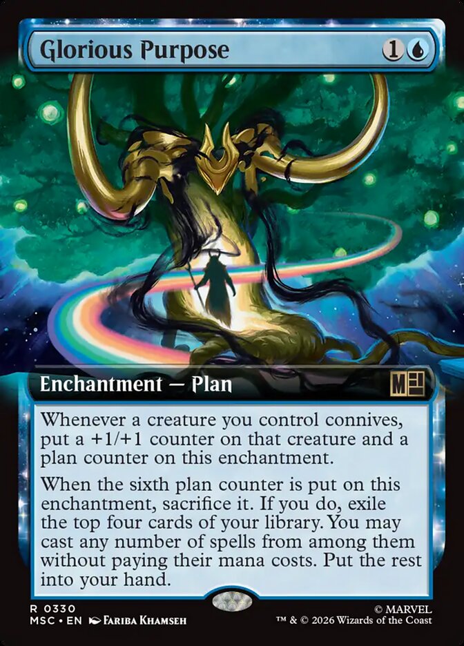 Glorious Purpose 330 - Marvel Super Heroes Commander MTG card