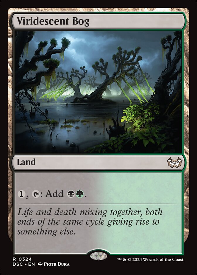 Viridescent Bog 324 - Duskmourn: House of Horror Commander MTG card