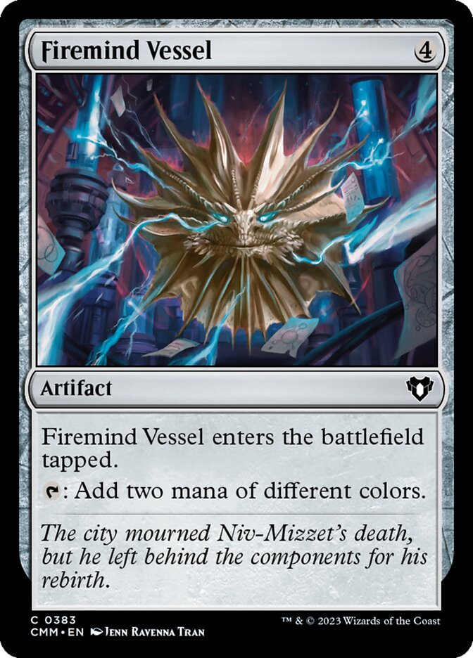 Firemind Vessel 383 - Commander Masters MTG card