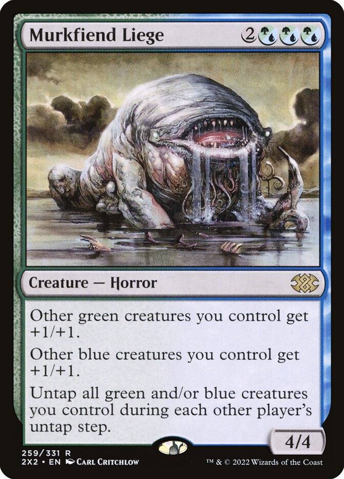 Murkfiend Liege 259 - Double Masters 2022 MTG card