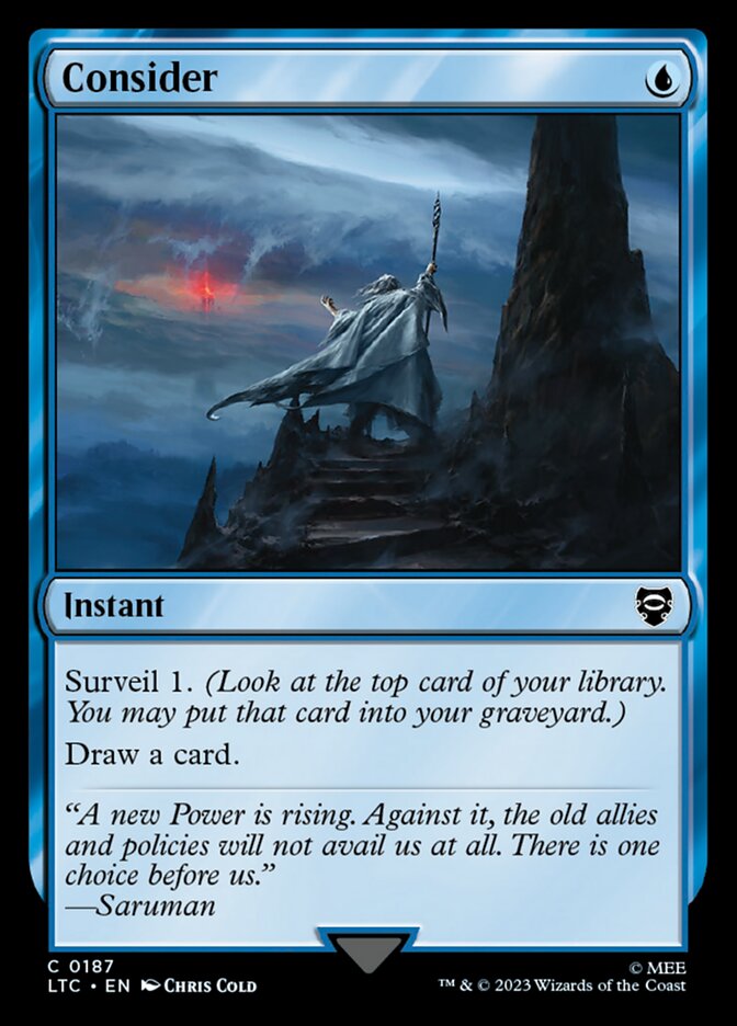 Consider 187 - Tales of Middle-earth Commander MTG card