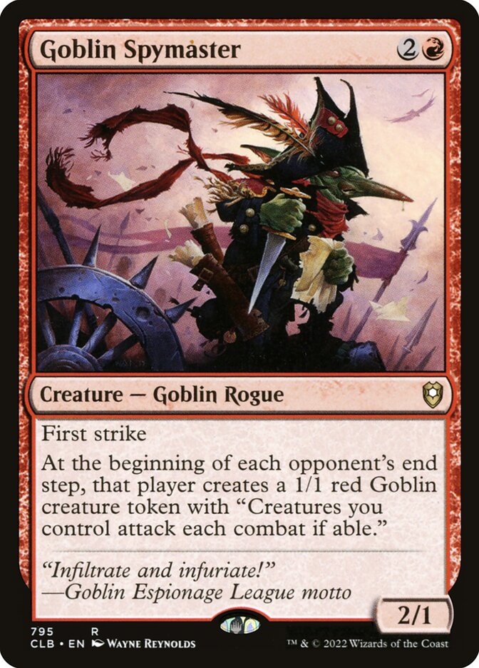 Goblin Spymaster 795 - Commander Legends: Battle for Baldur's Gate MTG card