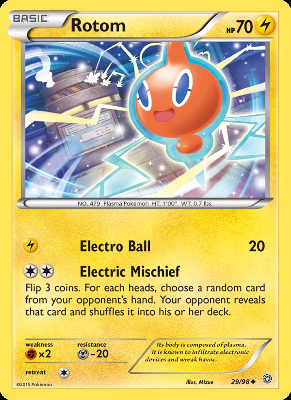 Rotom 29/98 - Ancient Origins Pokemon card