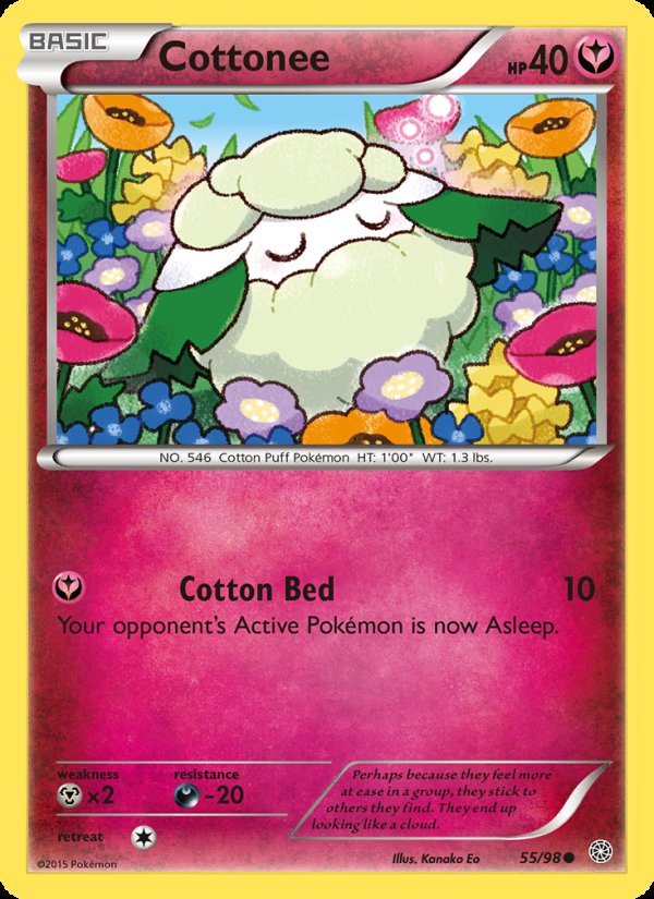 Cottonee 55/98 - Ancient Origins Pokemon card
