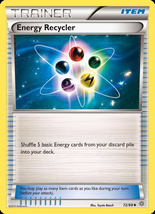 Energy Recycler 72/98 - Ancient Origins Pokemon card