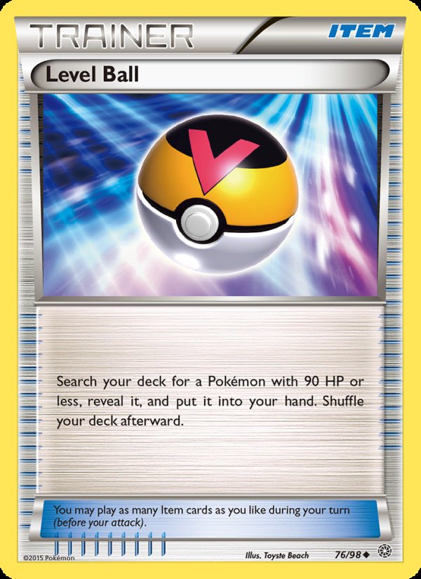 Level Ball 76/98 - Ancient Origins Pokemon card