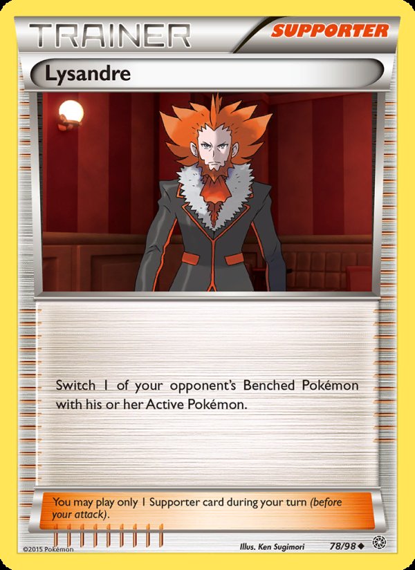 Lysandre 78/98 - Ancient Origins Pokemon card