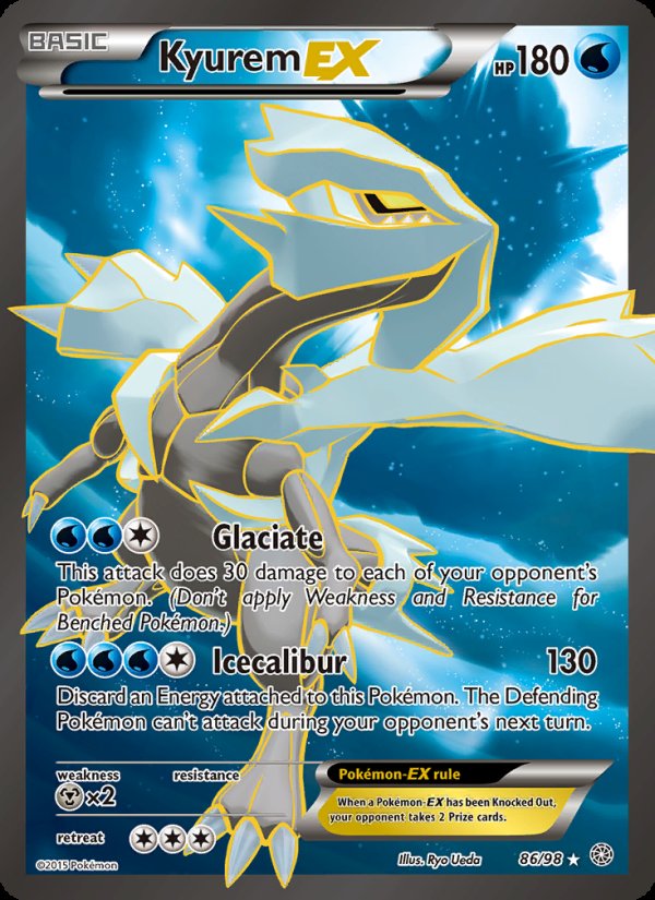 Kyurem EX 86/98 - Ancient Origins Pokemon card