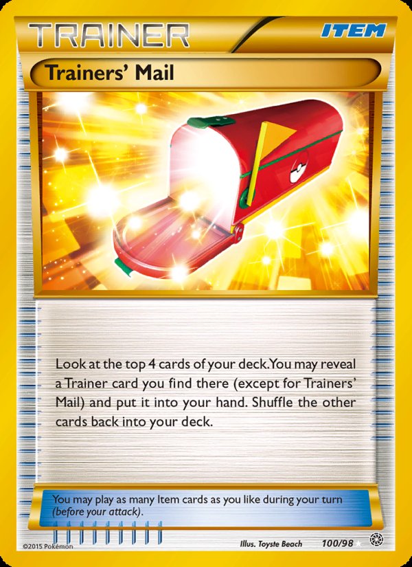 Trainers' Mail 100/98 - Ancient Origins Pokemon card
