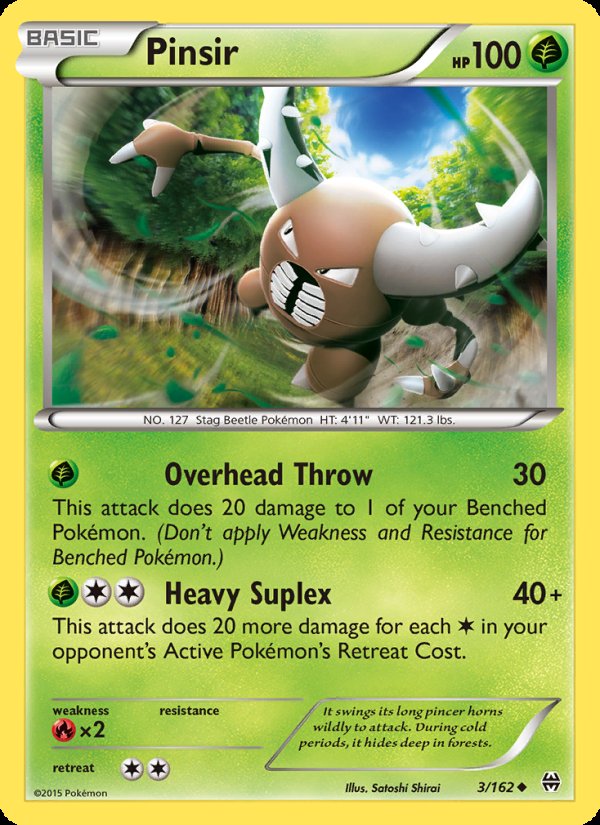 Pinsir 3/162 - BREAKthrough Pokemon card