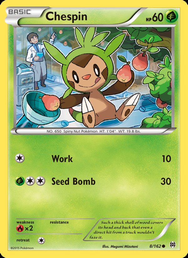 Chespin 8/162 - BREAKthrough Pokemon card