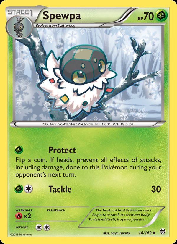 Spewpa 14/162 - BREAKthrough Pokemon card