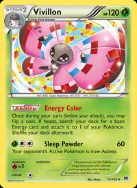 Vivillon 15/162 - BREAKthrough Pokemon card