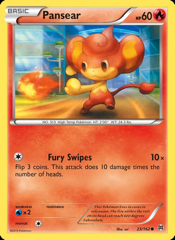 Pansear 23/162 - BREAKthrough Pokemon card