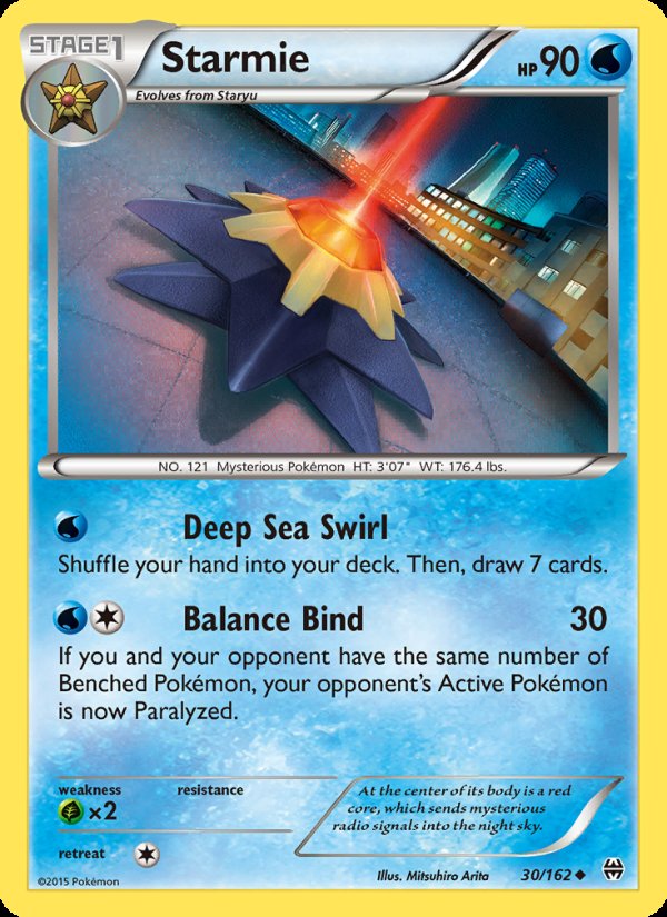 Starmie 30/162 - BREAKthrough Pokemon card