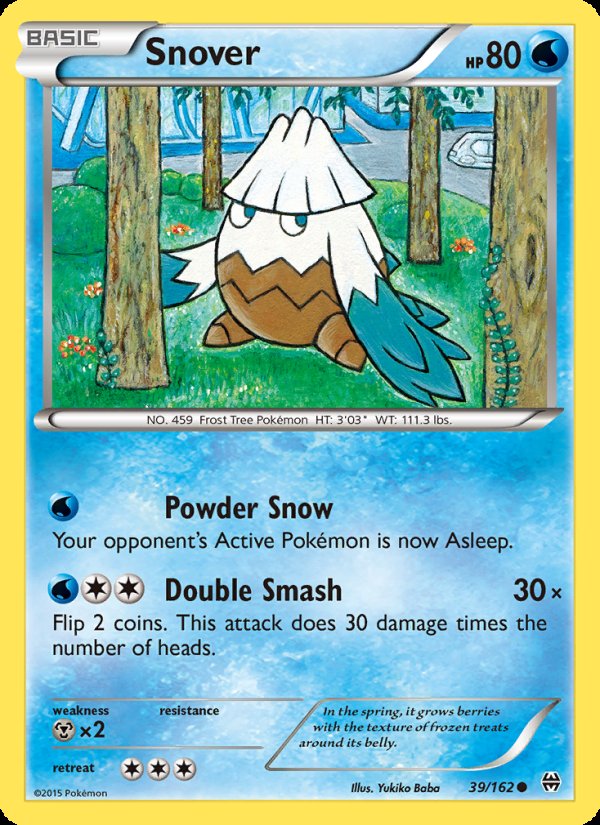 Snover 39/162 - BREAKthrough Pokemon card