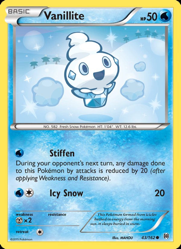 Vanillite 43/162 - BREAKthrough Pokemon card