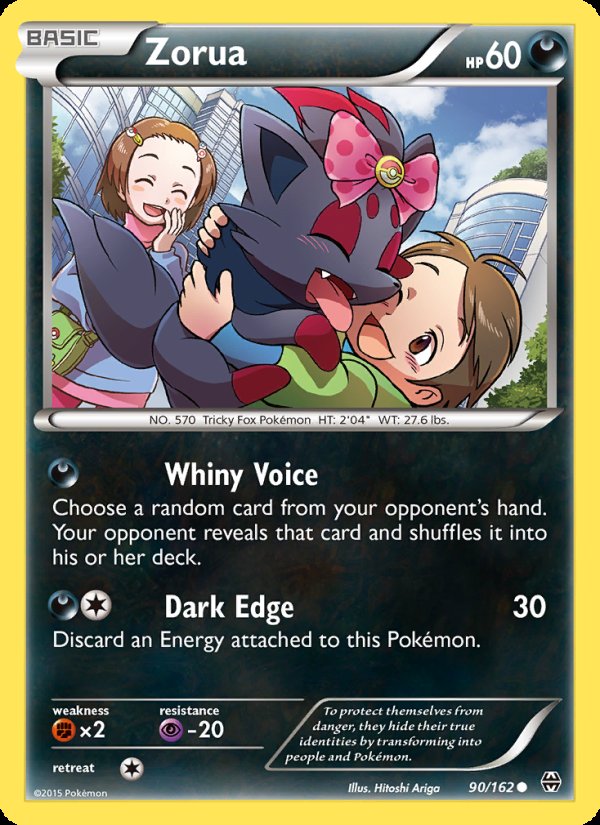 Zorua 90/162 - BREAKthrough Pokemon card
