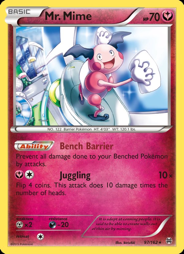 Mr. Mime 97/162 - BREAKthrough Pokemon card
