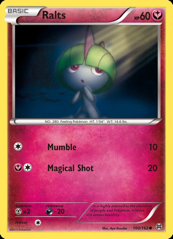Ralts 100/162 - BREAKthrough Pokemon card
