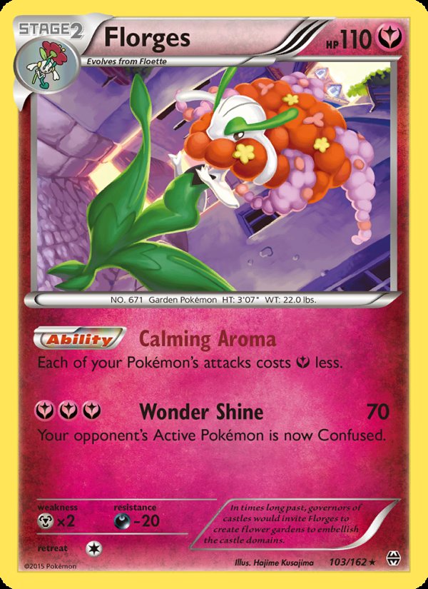 Florges 103/162 - BREAKthrough Pokemon card