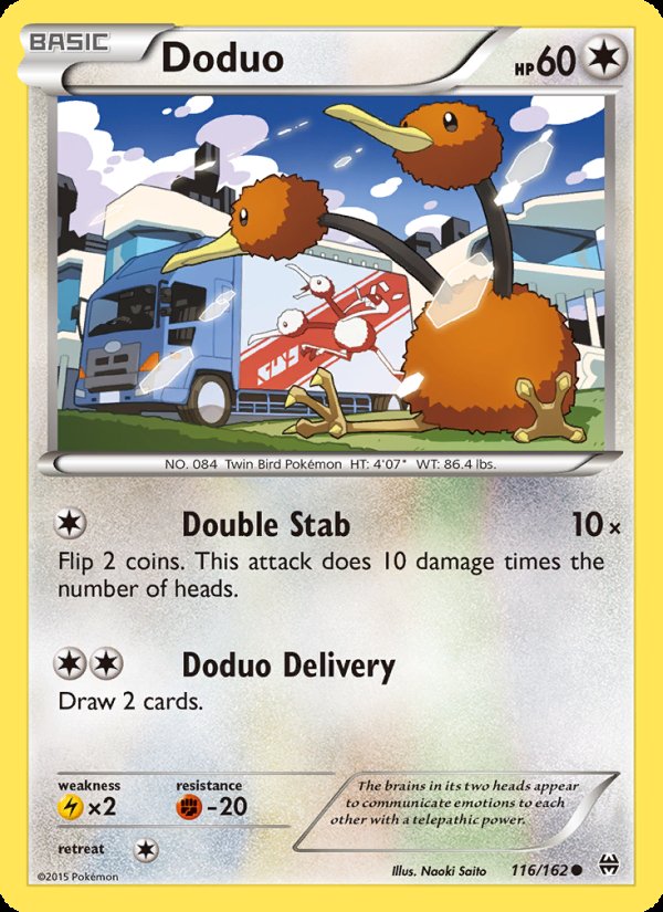 Doduo 116/162 - BREAKthrough Pokemon card