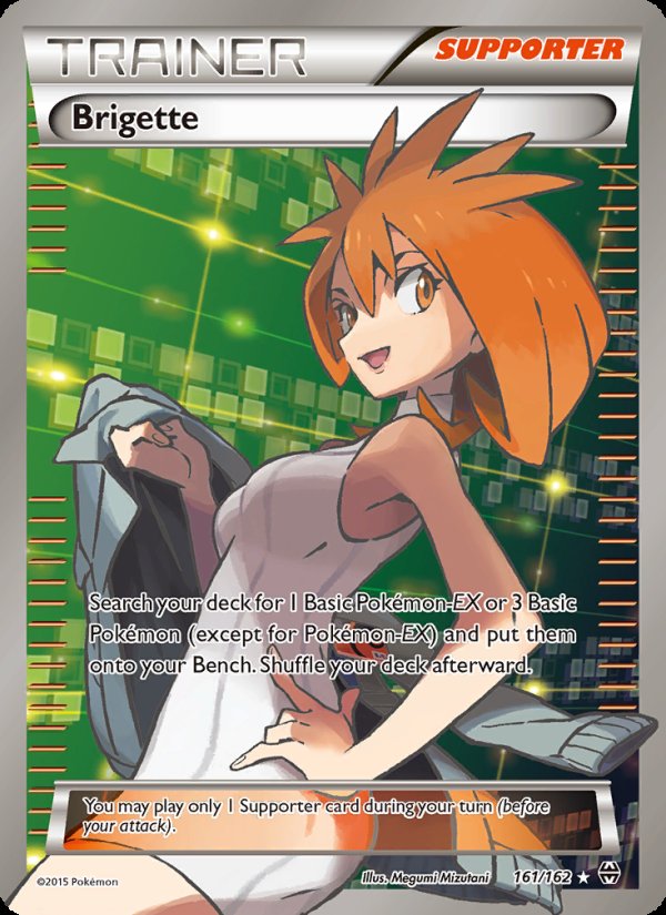 Brigette 161/162 - BREAKthrough Pokemon card