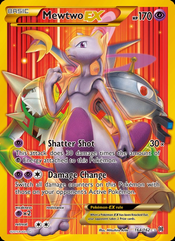Mewtwo EX 164/162 - BREAKthrough Pokemon card