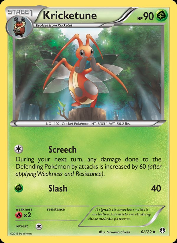 Kricketune 6/122 - BREAKpoint Pokemon card